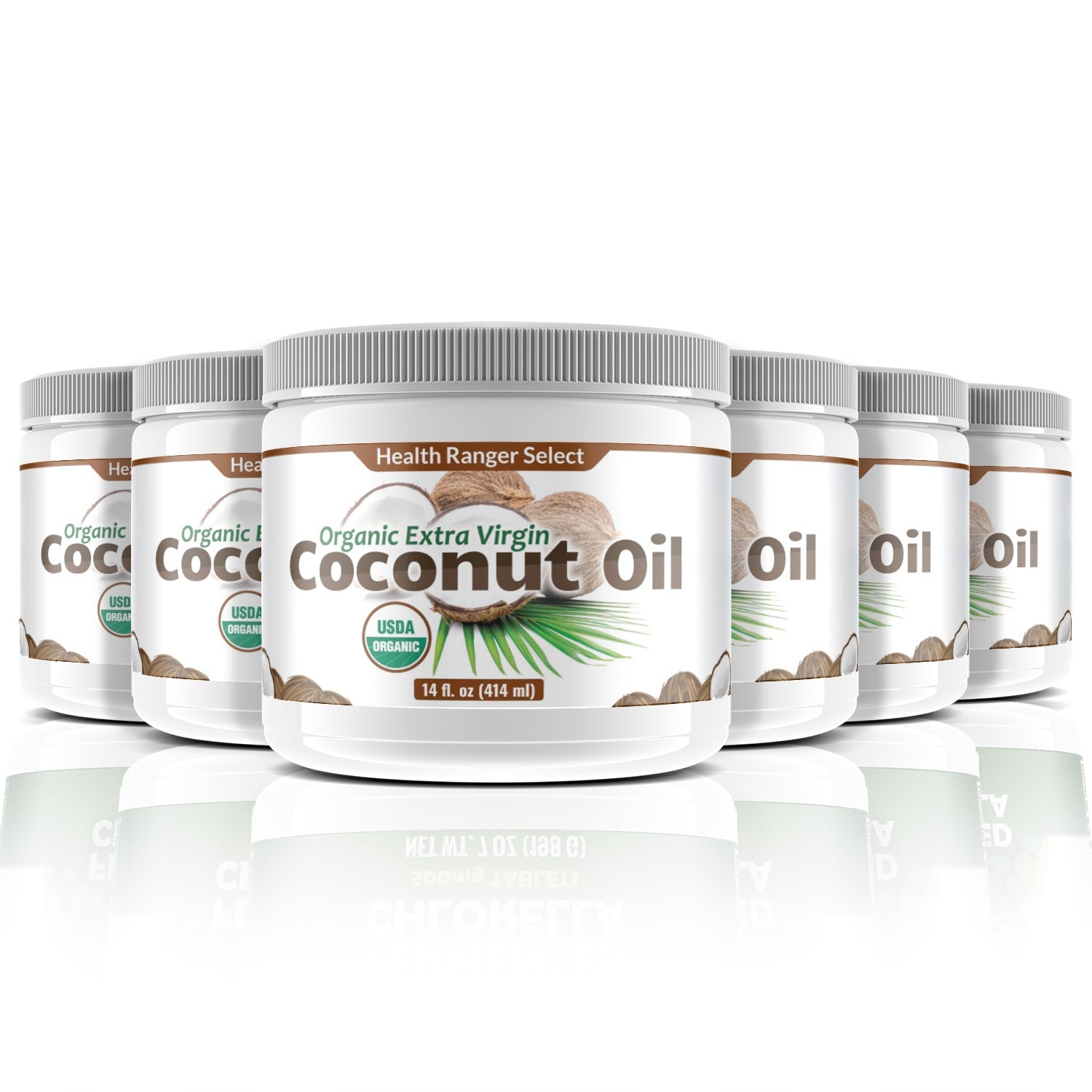 Organic Extra Virgin Coconut Oil 14 oz (6-Pack)