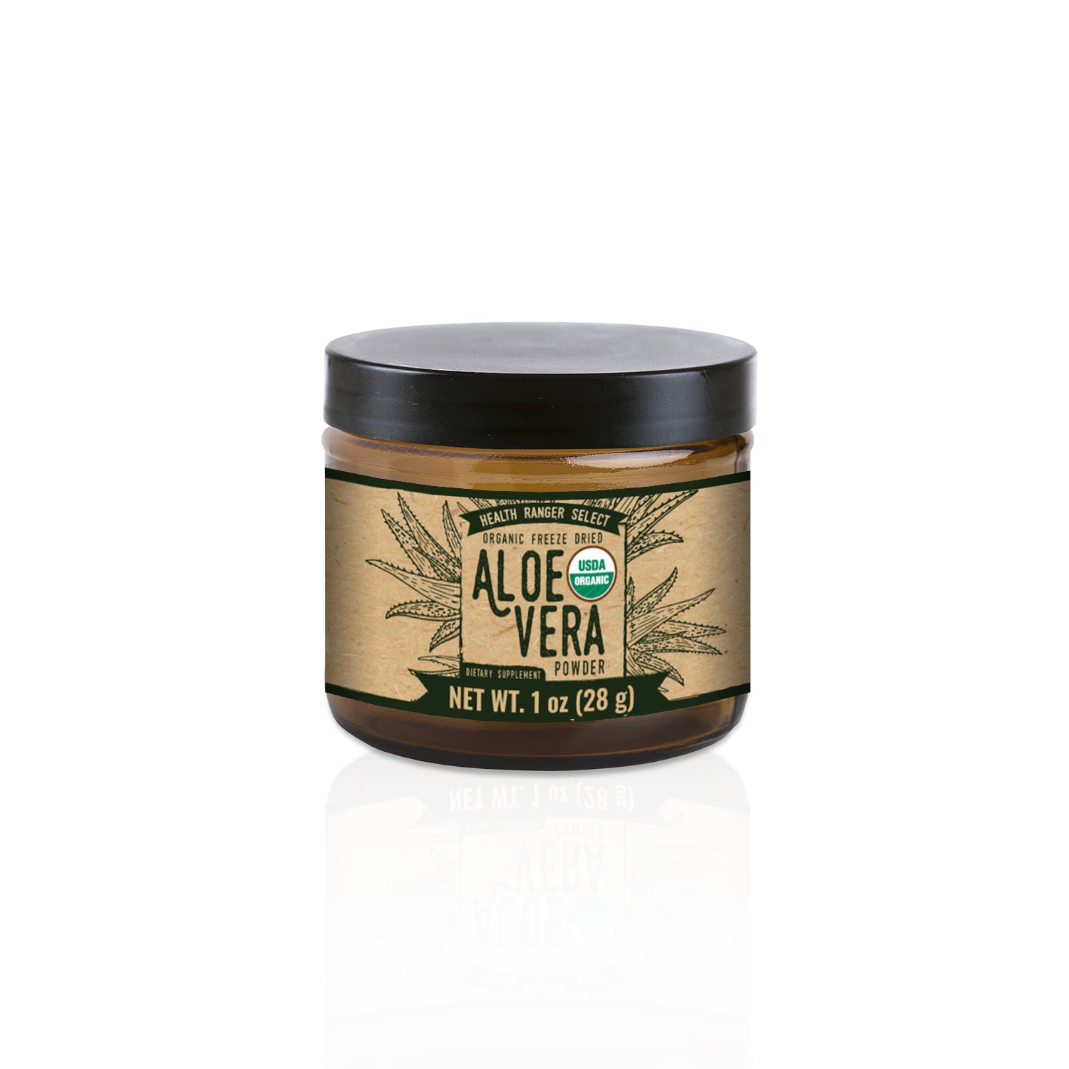 Organic Freeze Dried Aloe Vera 200:1 Extract Powder 1 oz (28g) (6-Pack)