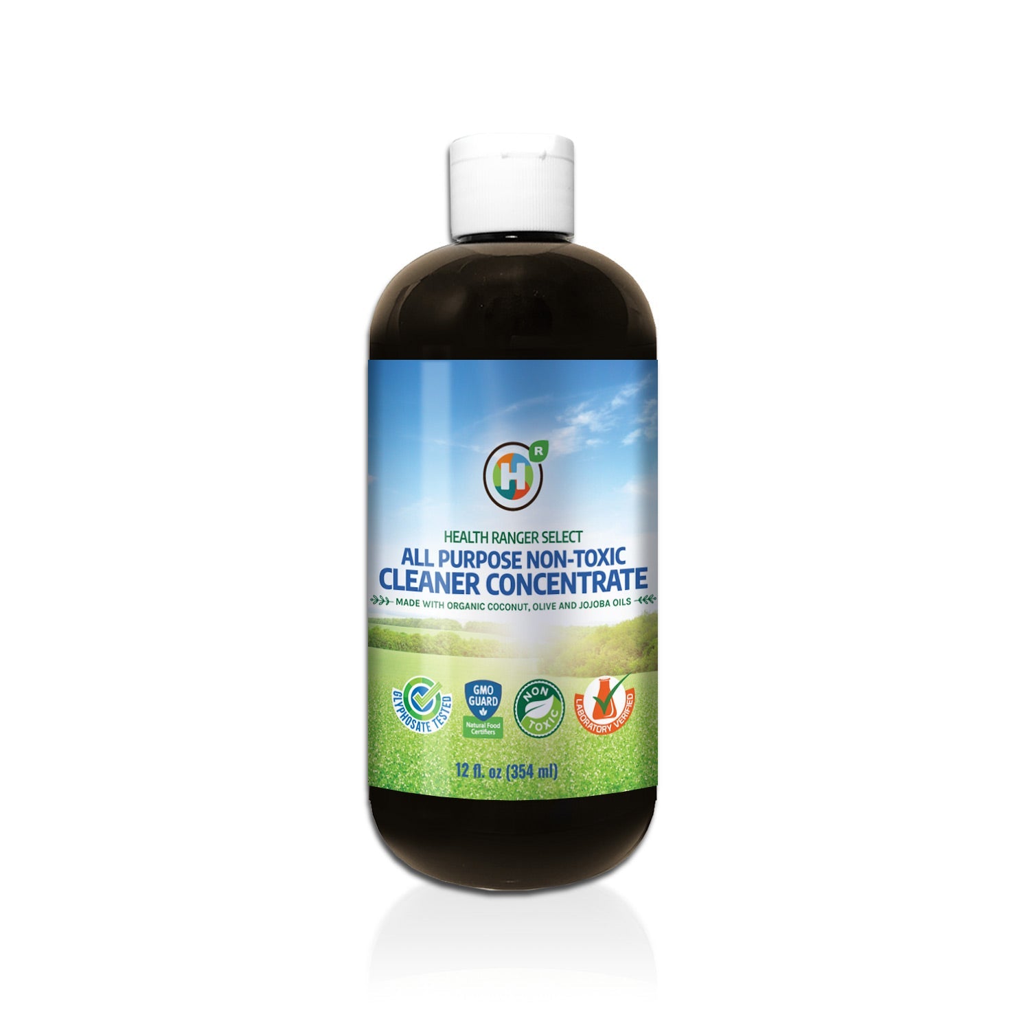 All Purpose Non-Toxic Cleaner Concentrate 12oz (354ml) (6-Pack) (Made with Organic Coconut, Olive and Jojoba Oils)