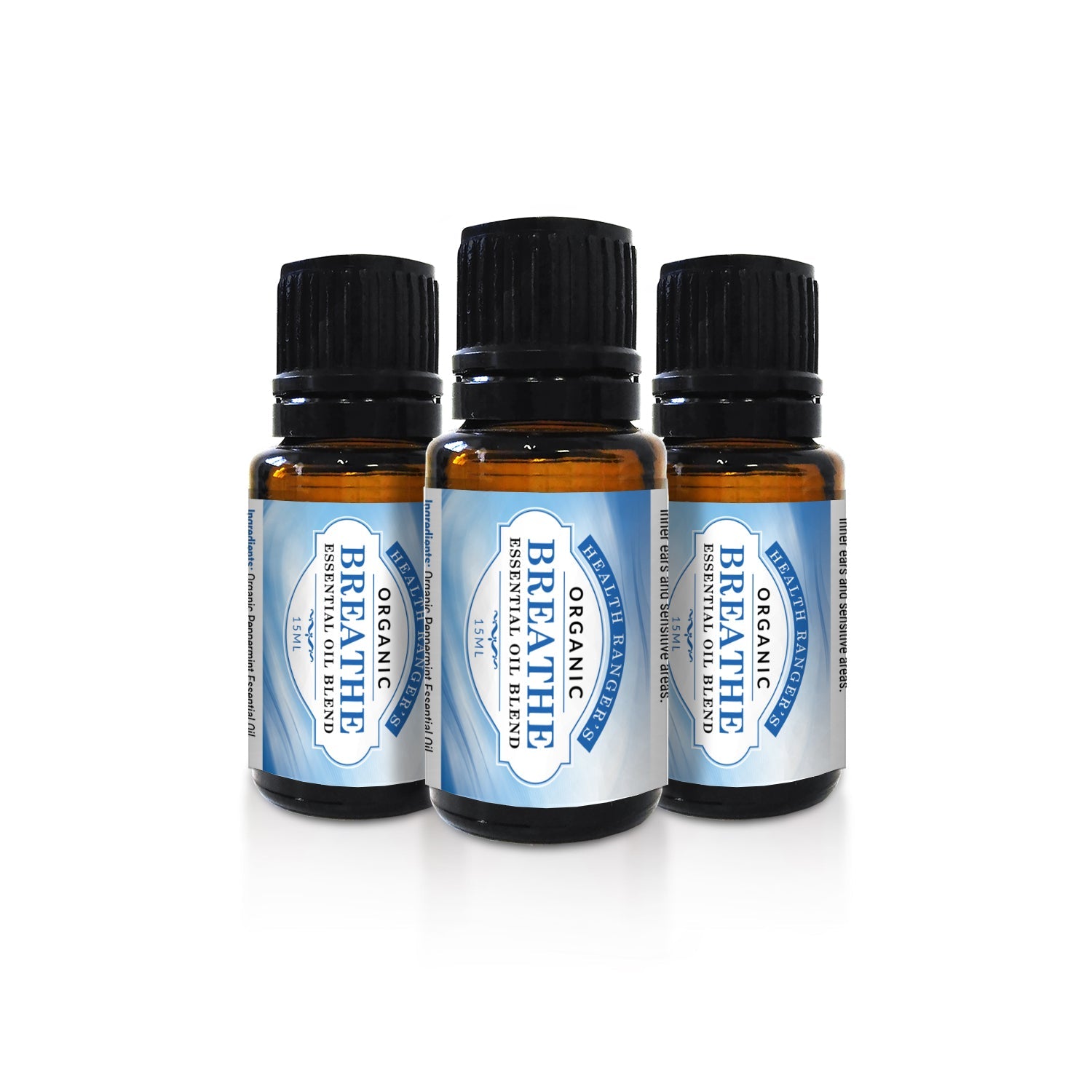 Organic Breathe Essential Oil Blend 15ml (3-Pack)