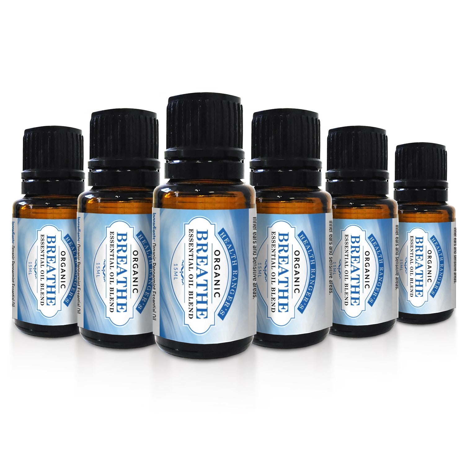Organic Breathe Essential Oil Blend 15ml (6-Pack)