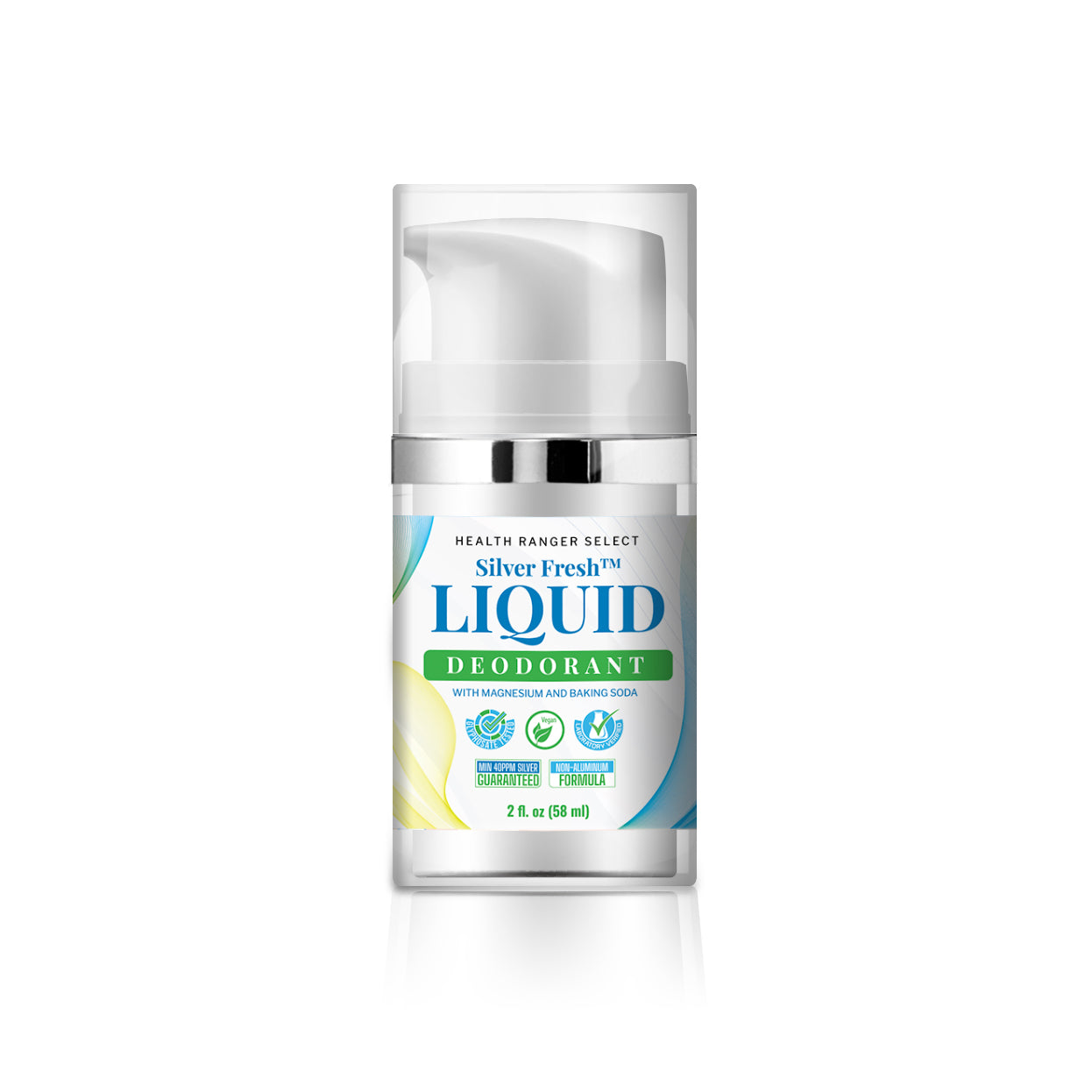 Silver Fresh Liquid Deodorant with Magnesium and Baking Soda 2 fl. oz (58ml) (3-Pack)