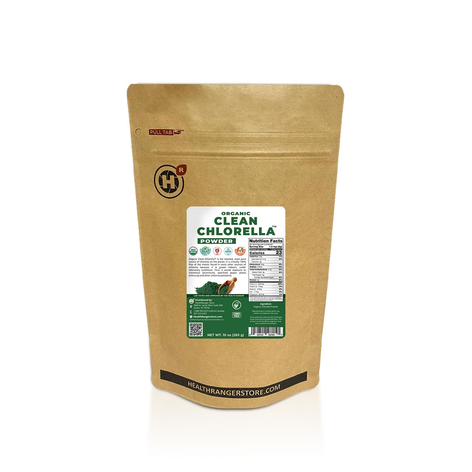 Organic Clean Chlorella Powder 10 oz (283g) (3-Pack)