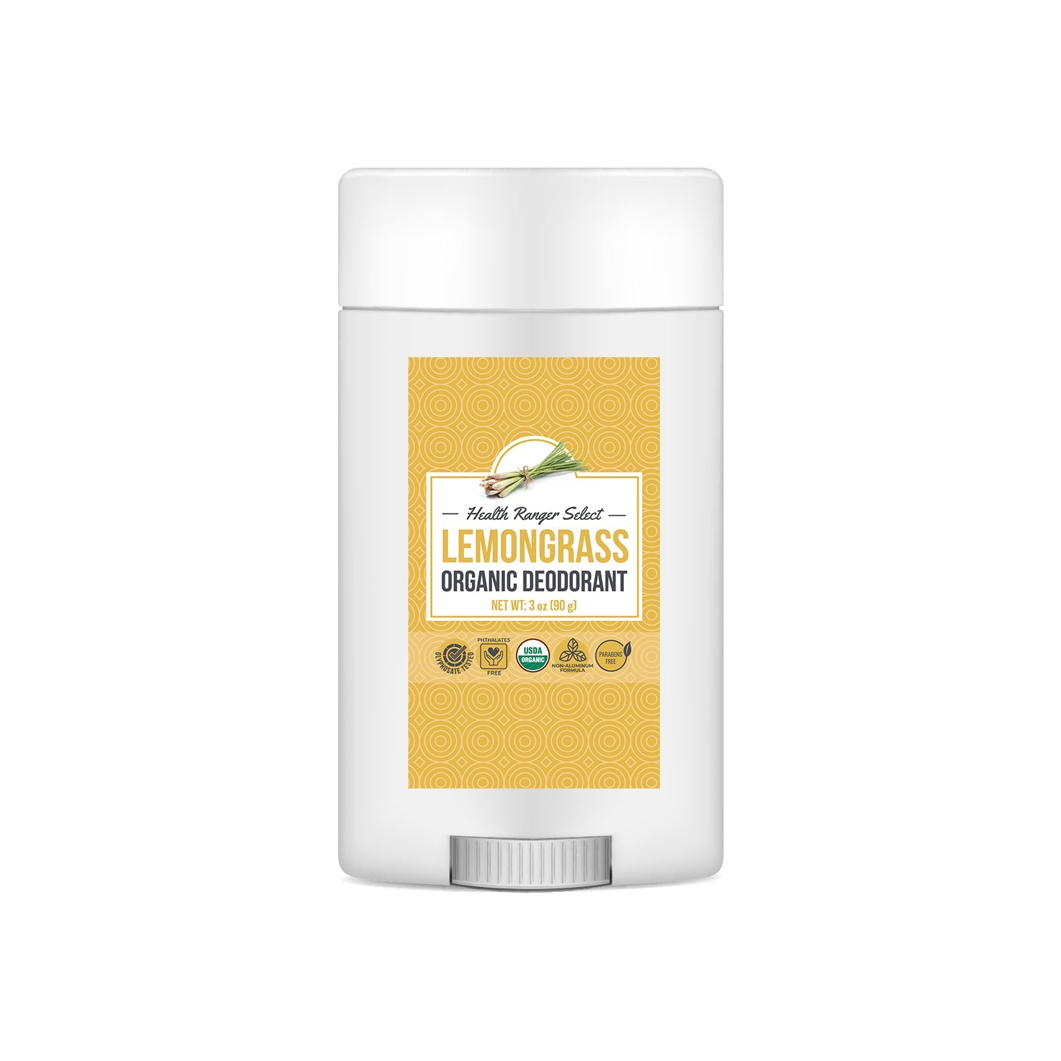 Organic Lemongrass Deodorant 3oz (90g)