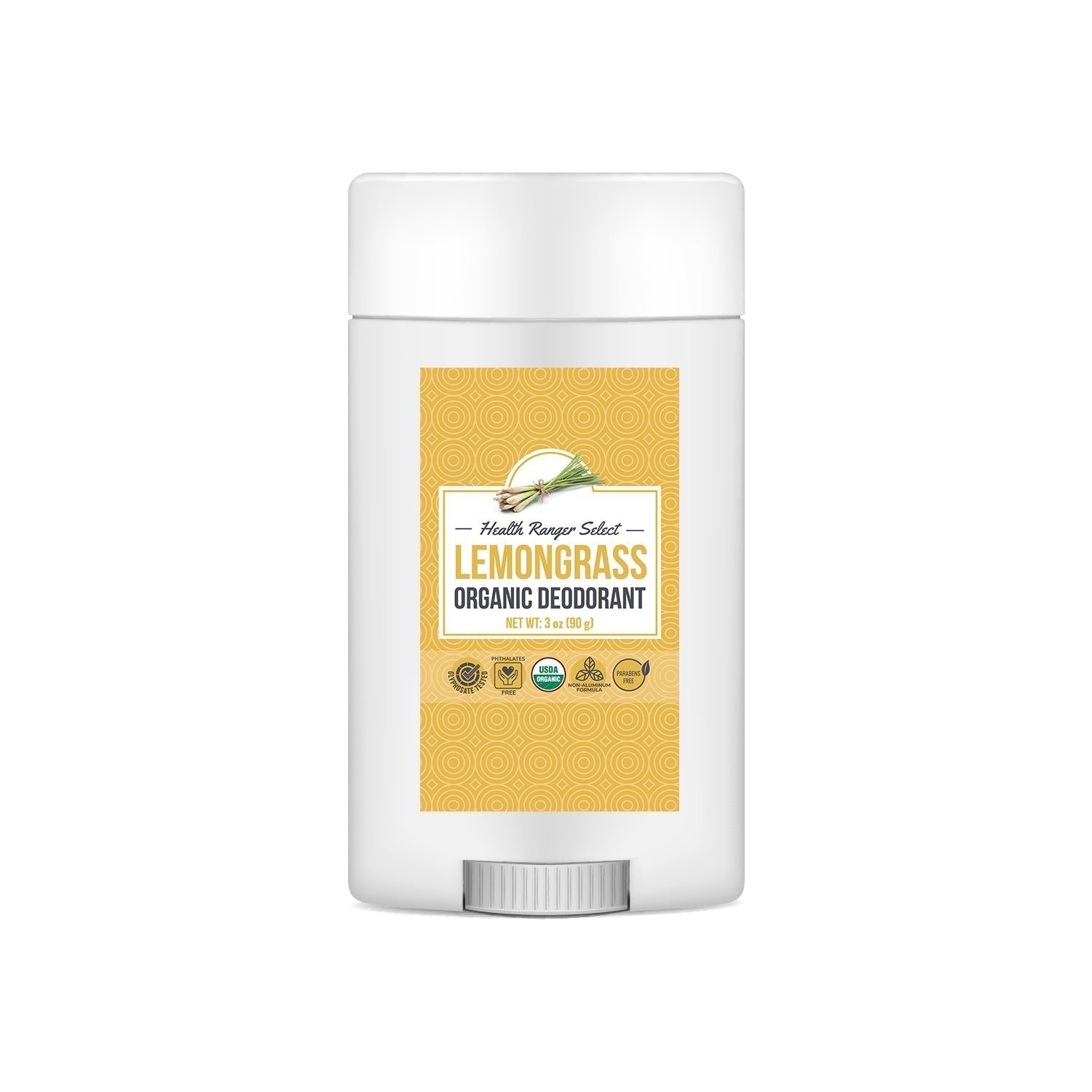 Organic Lemongrass Deodorant 3oz (90g) (6-Pack)