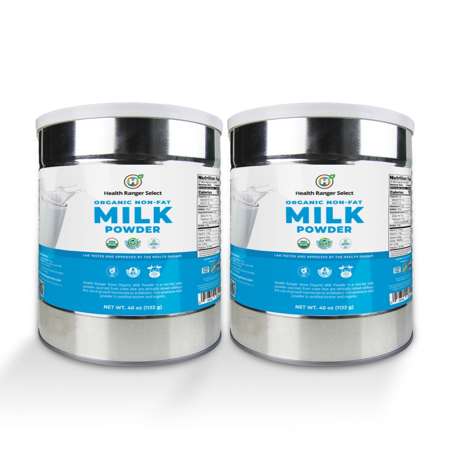 Organic Non-Fat Milk Powder (40 oz, 1133g)