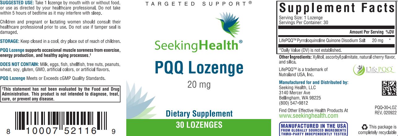 PQQ Lozenge 20mg 30 Lozenges