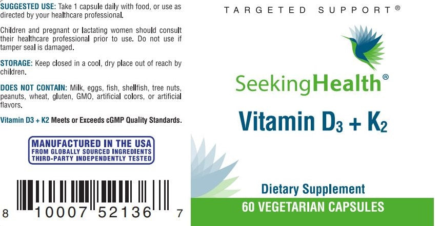 Vitamin D3 + K2 60 Capsules