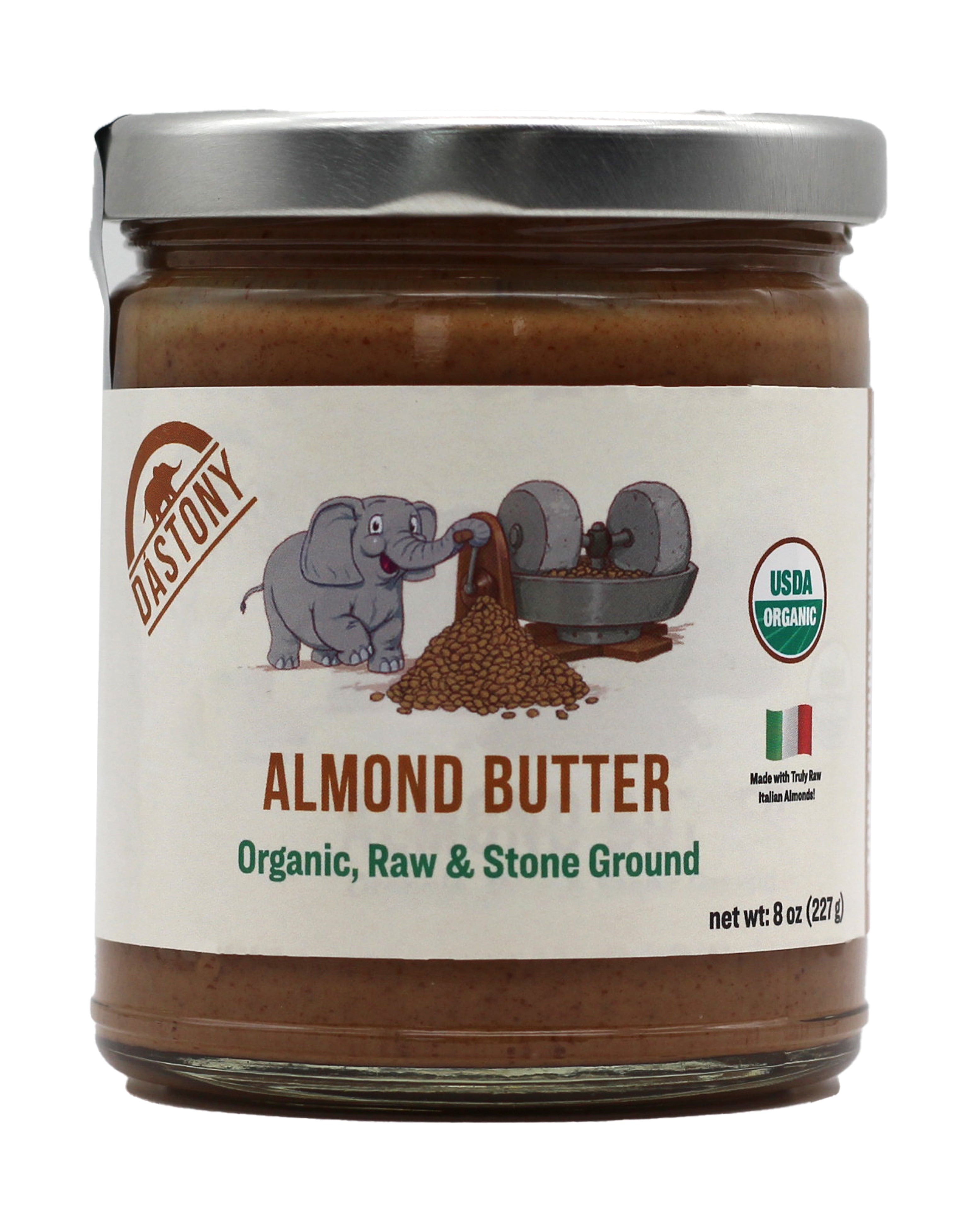 Organic Raw Almond Butter - 8 oz (227g)