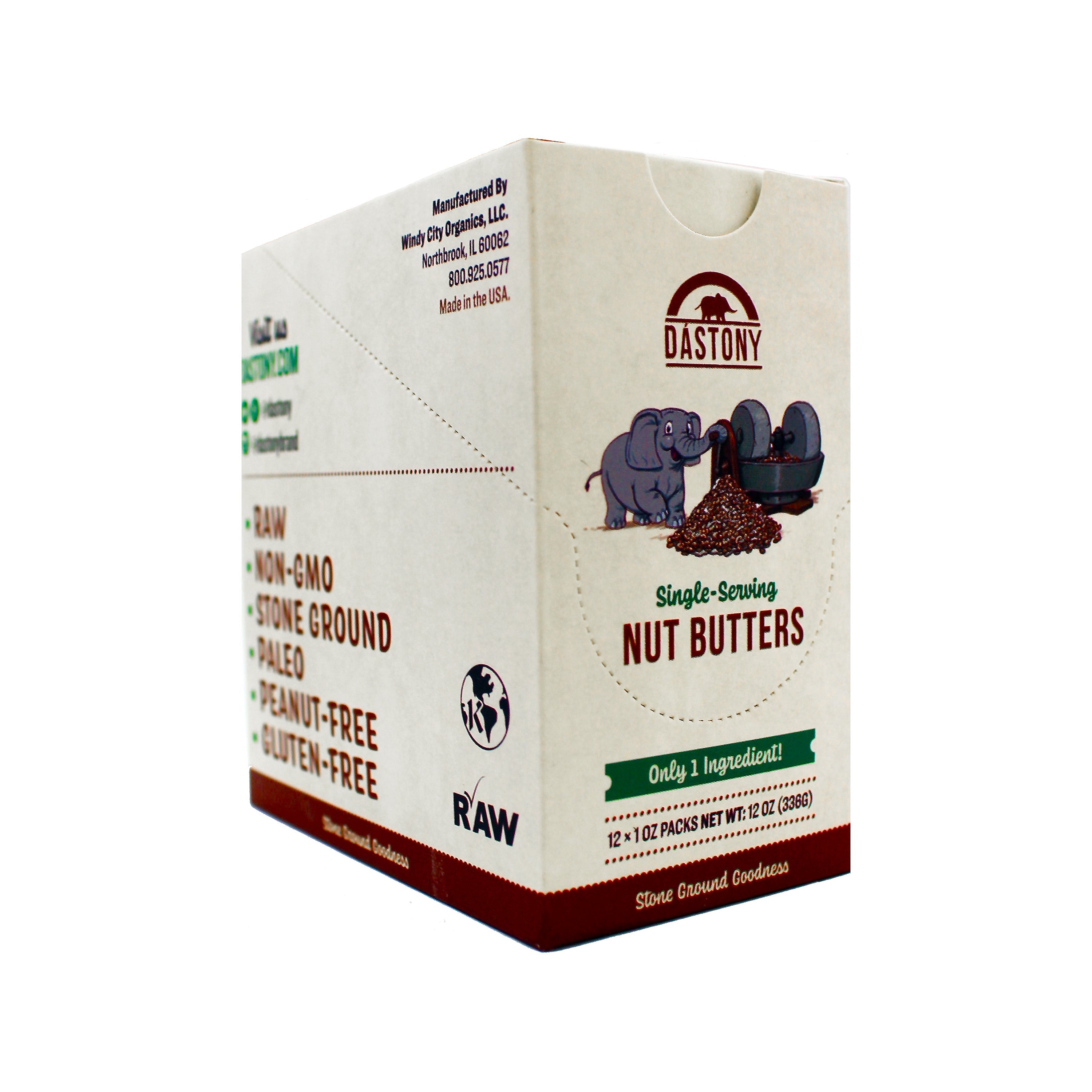 Dastony Stone Ground Macadamia Nut Butter (12-Pack)