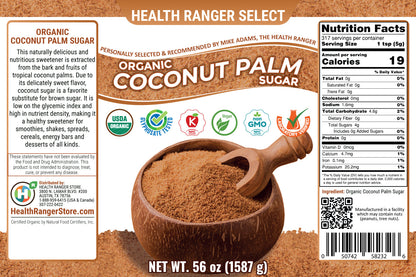 Organic Coconut Palm Sugar 56 oz (