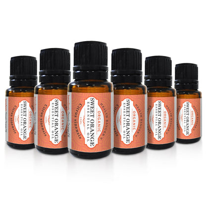 Organic Sweet Orange Essential Oil 0.5oz (15ml) (6-Pack)