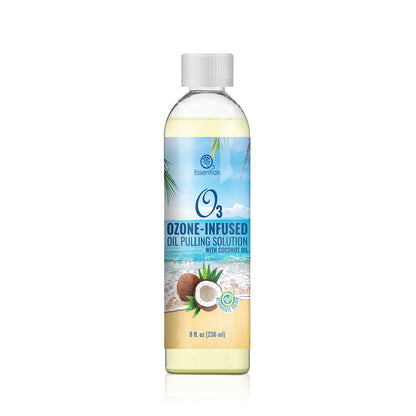 O3 Ozone-Infused Oil Pulling Solution 8oz (with Organic Coconut Oil and Organic Peppermint)