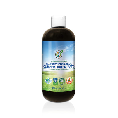All Purpose Non-Toxic Cleaner Concentrate 12oz (354ml) (6-Pack) (Made with Organic Coconut, Olive and Jojoba Oils)