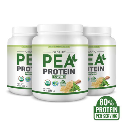 Organic Pea Protein Powder 24 oz (680g) (3-Pack)