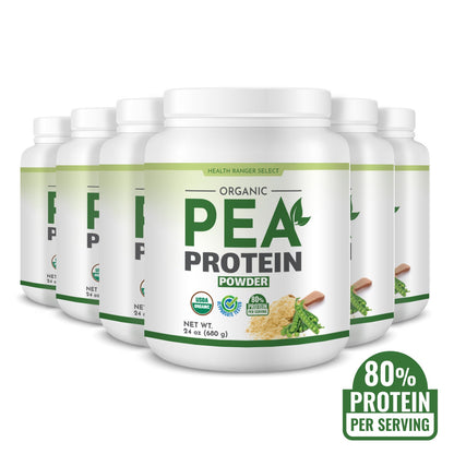 Organic Pea Protein Powder 24 oz (680g) (6-Pack)