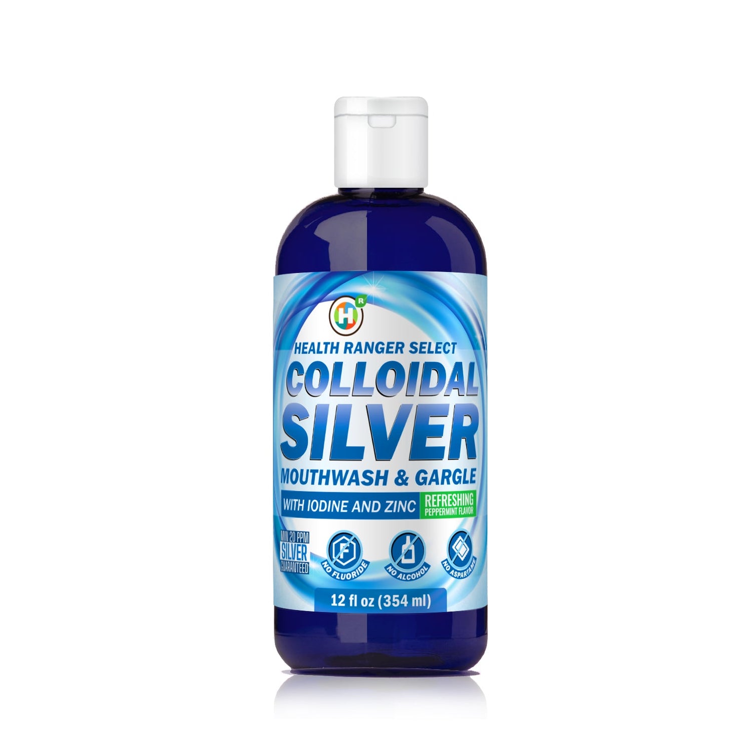 Colloidal Silver Mouthwash &amp; Gargle (with Iodine and Zinc) + Silver Breath Spray Duo Pack