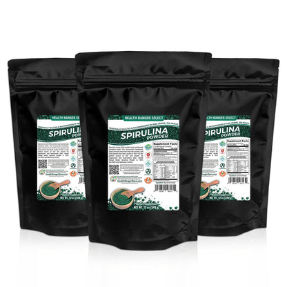 Spirulina Powder 12 oz (340 g) (3-Pack)