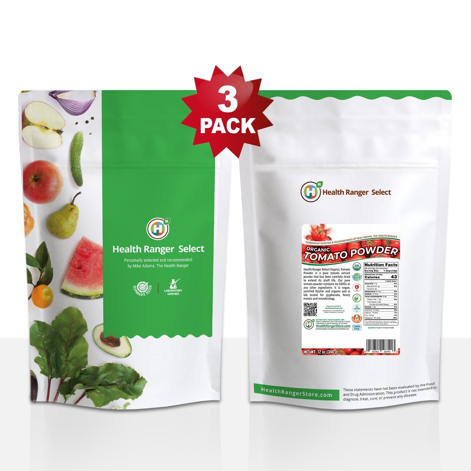 Organic Tomato Powder 12oz (340g) (3-Pack)