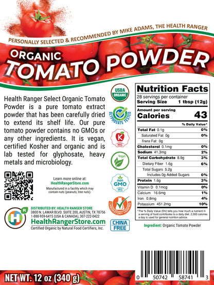 Organic Tomato Powder 12oz (340g) (6-Pack)