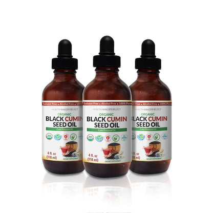 Organic Black Cumin Seed Oil 4oz (3-Pack)