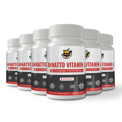 Annatto Vitamin E Delta/Gamma Tocotrienols 125mg 60 Softgels (6-Pack)