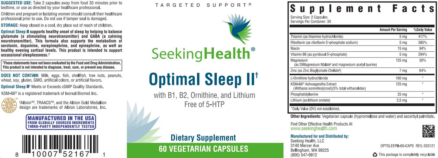 Optimal Sleep II - 60 Capsules